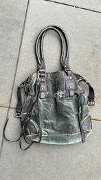 Costume National vintage tas, Groen, Gebruikt, Ophalen of Verzenden, Leer