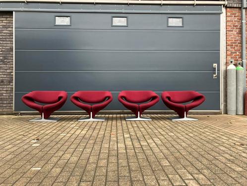 4x originele Artifort Ribbon van Pierre Paulin in Topstaat!!, Huis en Inrichting, Fauteuils, Hout, Ophalen of Verzenden