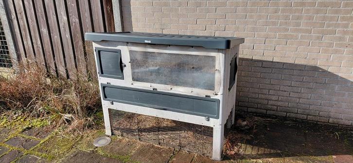 TEAB Ferplast konijnenhok Grand Lodge 140, 134 x 73 x 110 cm, Dieren en Toebehoren, Knaagdieren en Konijnen | Hokken en Kooien