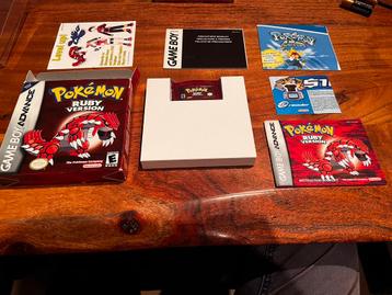 Pokemon Ruby USA - geheel compleet - doosje redelijke staat beschikbaar voor biedingen