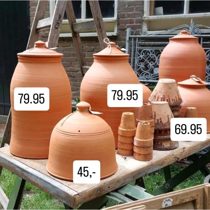 Bleekpot rabarberpot terracotta winterhard slacloche, Tuin en Terras, Tuinvazen, Ophalen of Verzenden