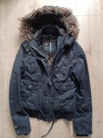 Leuke denim winterjas dames maat M., Ophalen of Verzenden, Zo goed als nieuw, Maat 42/44 (L), Blauw