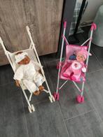 Twee keer poppenbuggy met poppen, Kinderen en Baby's, Ophalen of Verzenden, Zo goed als nieuw