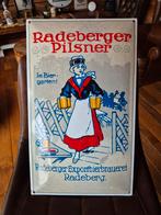Emaille bier bord radeberger, Ophalen of Verzenden, Reclamebord