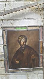 2 Oude Glas in Lood Raampjes - Erfenis, Ophalen of Verzenden