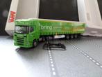 841 awm scania bring oplegger 1:87 truck trein no herpa, Ophalen of Verzenden, Nieuw, Bus of Vrachtwagen, AWM