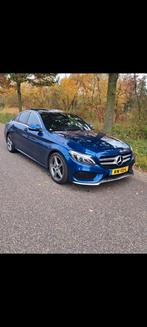 Mercedes-Benz nl autC-Klasse C180 156pk 9G-TRONIC 2017 Blauw, Automaat, 65 €/maand, 1800 kg, Zwart