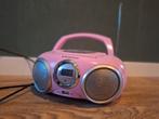 Roze Audiosonic radio/cdspeler., Audio, Tv en Foto, Radio's, Gebruikt, Ophalen