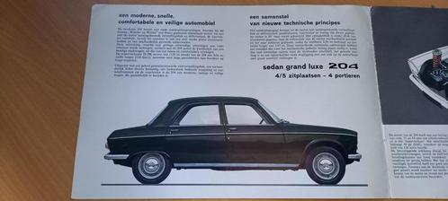 'Brochure Peugeot 204, 1965, Boeken, Auto's | Folders en Tijdschriften, Gelezen, Peugeot, Verzenden