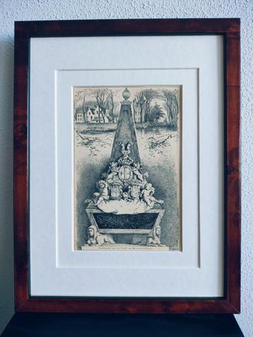 Craandijk Litho  Rhoon Graftombe Bentinck 1880 (99) beschikbaar voor biedingen