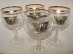4 Amstel voetglazen, 's lands beste brouwers brouwen het., Verzamelen, Ophalen of Verzenden, Zo goed als nieuw, Glas of Glazen