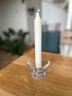 Iittala clear glass vintage candle holder, Ophalen of Verzenden, Kandelaar, Zo goed als nieuw