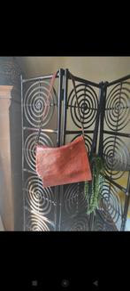 100% Italiaanse leer postbode style tas, Sieraden, Tassen en Uiterlijk, Tassen | Damestassen, Ophalen of Verzenden, Gebruikt, Bruin