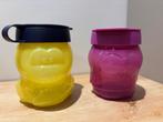 tupperware - snack cup dino en pinguin #RW, Ophalen of Verzenden, Nieuw, Paars, Overige typen