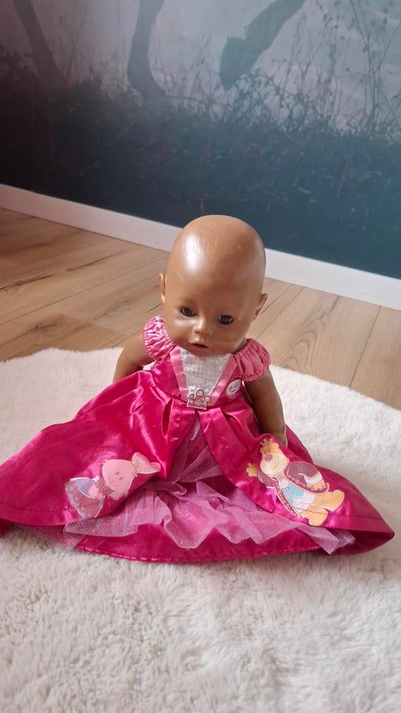 Baby Born pop in roze jurk, Ophalen, Zo goed als nieuw, Babypop