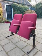 Vinrage bioscoop stoeltjes te koop!, Huis en Inrichting, Stoelen, Ophalen, Gebruikt, Twee, Vintage