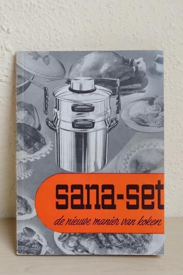 Vintage boekje: Sana-set, de nieuwe manier van koken. 1960 beschikbaar voor biedingen