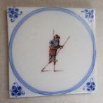 Koch * Workum tegel - steltlopen, Antiek en Kunst, Antiek | Wandborden en Tegels, Ophalen