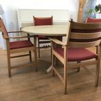 Set 4 KP Mobler Kurt Ostervig stoelen stoel Deens design, Gebruikt, Ophalen, Rood