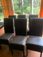 6 Eetkamerstoelen - nette staat, Ophalen, Gebruikt, Bruin, Vijf, Zes of meer stoelen
