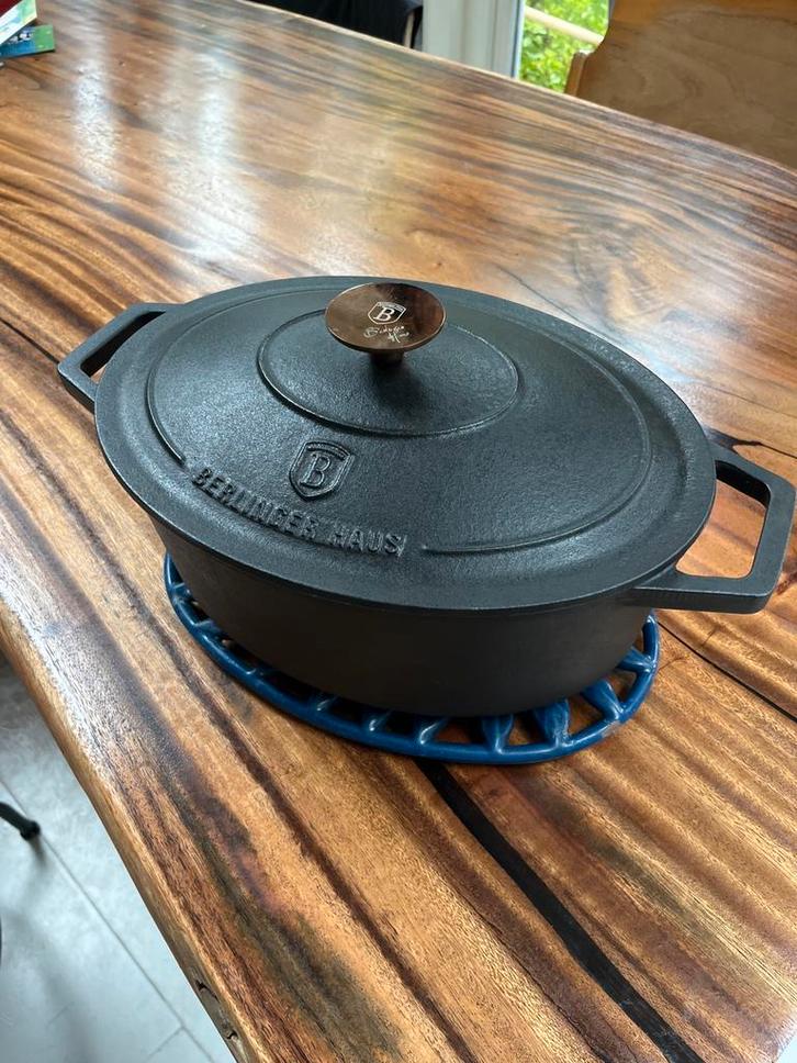 Berlinger Haus Gietijzeren Braadpan - Zo Goed Als Nieuw!, Huis en Inrichting, Keuken | Potten en Pannen, Zo goed als nieuw, Koekenpan of Braadpan