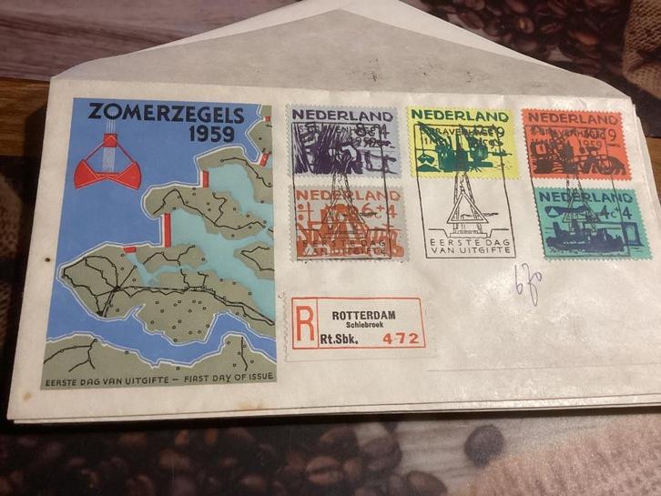 No6077 E38 aangetekend Rotterdam Heb ook van Nederland, Postzegels en Munten, Postzegels | Eerstedagenveloppen, Beschreven, Nederland