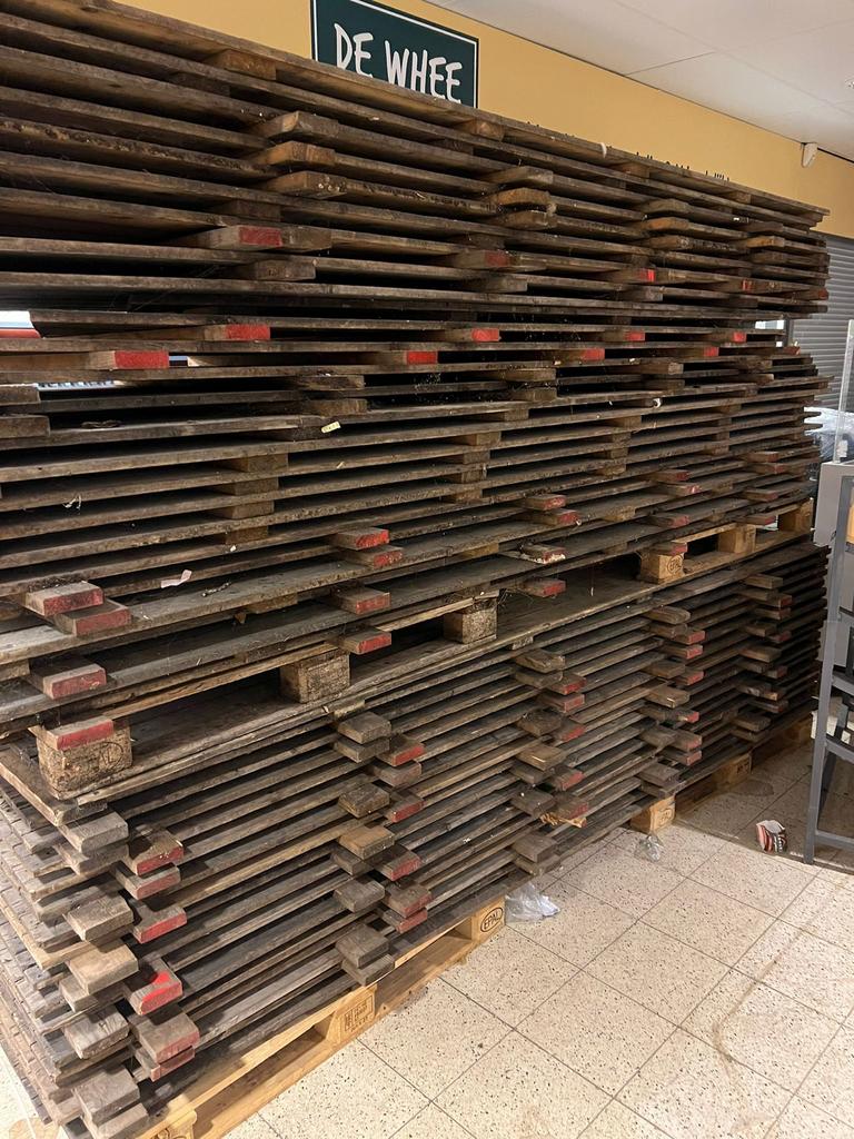 Vlondervloerdelen 26 stuks - 3.20x0.77, Doe-het-zelf en Verbouw, Hout en Planken, Gebruikt, 25 tot 50 mm, Plank, 300 cm of meer