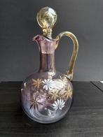 Antieke Glazen karaf met stop; art niveau / Baccarat-style, Antiek en Kunst, Antiek | Glas en Kristal, Ophalen of Verzenden