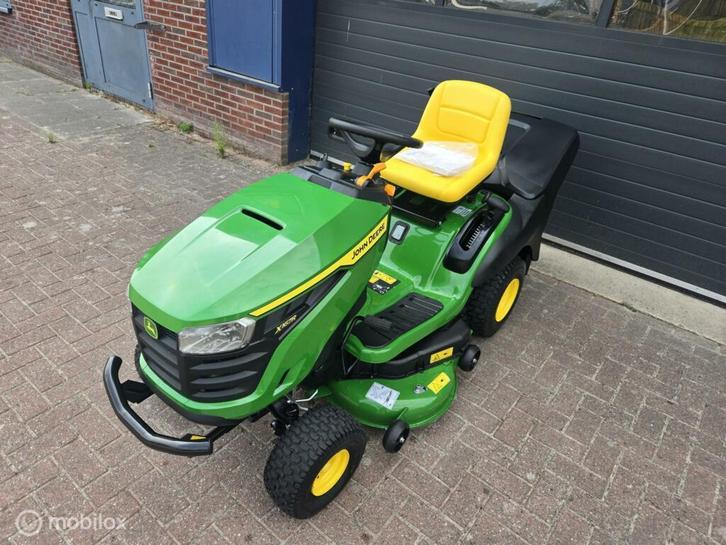 Zitmaaier  John Deere X167R mulch achtervanger, Tuin en Terras, Zitmaaiers, Zo goed als nieuw, Elektrische starter, Mulchfunctie