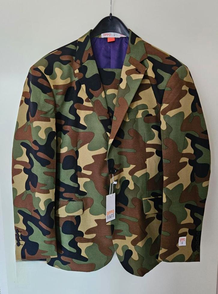 OppoSuits Commando / Camouflage pak heren - maat 58, Kleding | Heren, Carnavalskleding en Feestkleding, Nieuw, Kleding, Carnaval