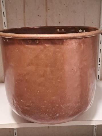 Grote Koperen Plantenbak houtbak - 40x30cm beschikbaar voor biedingen