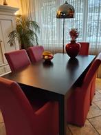 eetkamerset en staande lamp + schilderij, Ophalen of Verzenden, Zo goed als nieuw