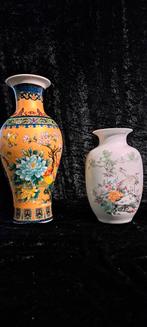 2 Chinese vazen €15, Huis en Inrichting, Woonaccessoires | Vazen, Ophalen, Overige kleuren, Aardewerk of Porselein, Zo goed als nieuw