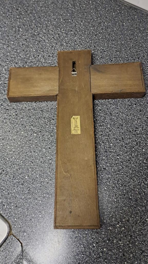 Vintage opaline kruis Leon v/d Essen, Ophalen of Verzenden