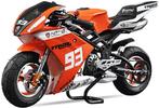 Kinder F1 Racing Bike Pocket Bike 49cc Dirt Bike Oranje 40km, Ophalen of Verzenden, Nieuw