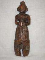Antiek houten beeldje Zuid India - Paravati, Antiek en Kunst, Ophalen of Verzenden