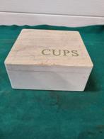 cups kistje van hout, Huis en Inrichting, Ophalen of Verzenden, 'T Olde Gre-j, Info@toldegrej.nl, Endepoelstraat 20f Didam