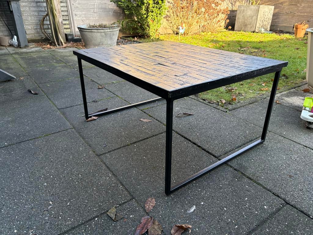 Salontafel - 75x60x37,5 cm, Huis en Inrichting, Tafels | Salontafels, Ophalen, Gebruikt, 50 tot 100 cm, Metaal