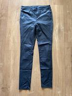 VILA leather look broek - maat 40 - blauw - netjes, Lang, Blauw, Maat 38/40 (M), Ophalen of Verzenden