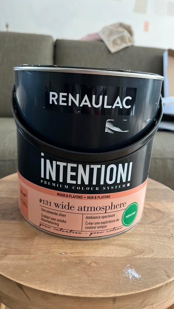 Nieuw Renaulac 2,5L verf Intention Wide Atmosphere extra mat, Doe-het-zelf en Verbouw, Verf, Beits en Lak, Nieuw, Verf, Minder dan 5 liter