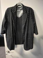 Mooi Twinset zwart/wit- van Peter Hahn- maat 46- Nieuw!, Ophalen of Verzenden, Zo goed als nieuw, Maat 46/48 (XL) of groter, Wit