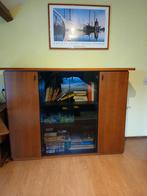 Kersenhouten kantoorkast H 128 B 180 D 45 cm in prima staat, Huis en Inrichting, Ophalen, 100 tot 150 cm, 150 tot 200 cm, Modern