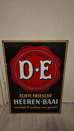 Emaille bord dubbelzijdig DE Heerenbaai, Ophalen of Verzenden, Gebruikt, Reclamebord