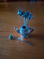 Cocktailprikkers Set, Theepot., Antiek en Kunst, Antiek | Bestek, Ophalen of Verzenden