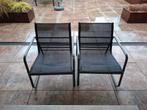 Tuinstoelen - Set van 2, Ophalen of Verzenden, Gebruikt, Metaal, Stapelbaar