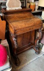 Mooie antiek wortelnoten houten secretaire, Ophalen, Gebruikt, Victoriaans