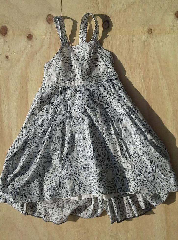 Feestelijke, grijsblauwe NoNo jurk met bolero, Kinderen en Baby's, Kinderkleding | Maat 122, Zo goed als nieuw, Meisje, Jurk of Rok