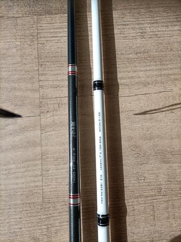 Twee spin hengels - street fishing - met schepnet beschikbaar voor biedingen