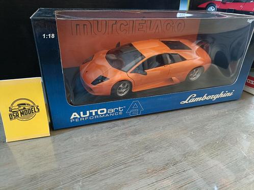 1:18 Lamborghini Murcielago oranje, Hobby en Vrije tijd, Modelauto's | 1:18, Nieuw, Auto, Autoart, Ophalen of Verzenden