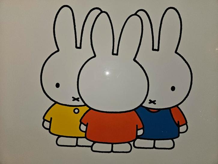 Nijntje met Vrienden, Dick Bruna gesigneerd 43/75, Antiek en Kunst, Kunst | Litho's en Zeefdrukken, Ophalen